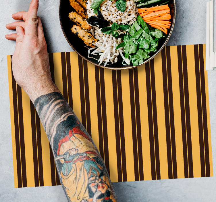Modern placemat striped table cover - TenStickers