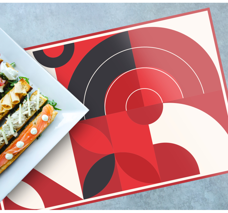 Modern placemat vibrant geometric designs - TenStickers