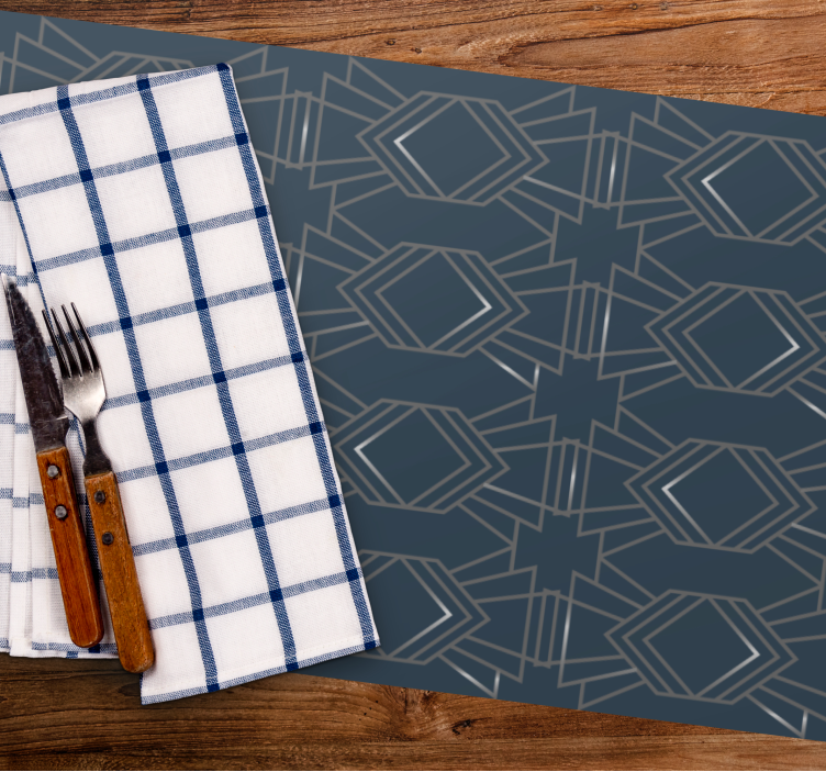 Modern placemat with chic geometric design - TenStickers