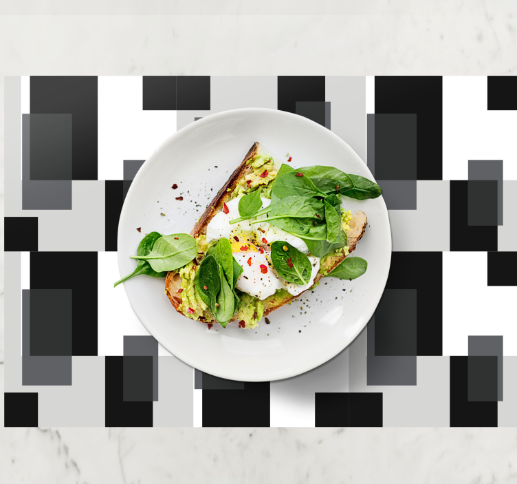 Modern placemat with contemporary geometric design - TenStickers