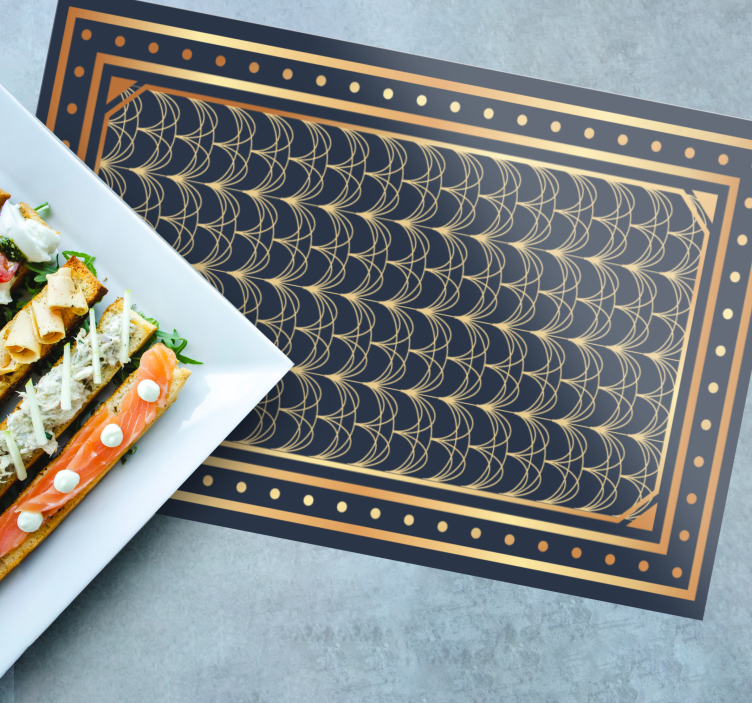 Modern placemat with elegant geometric design - TenStickers