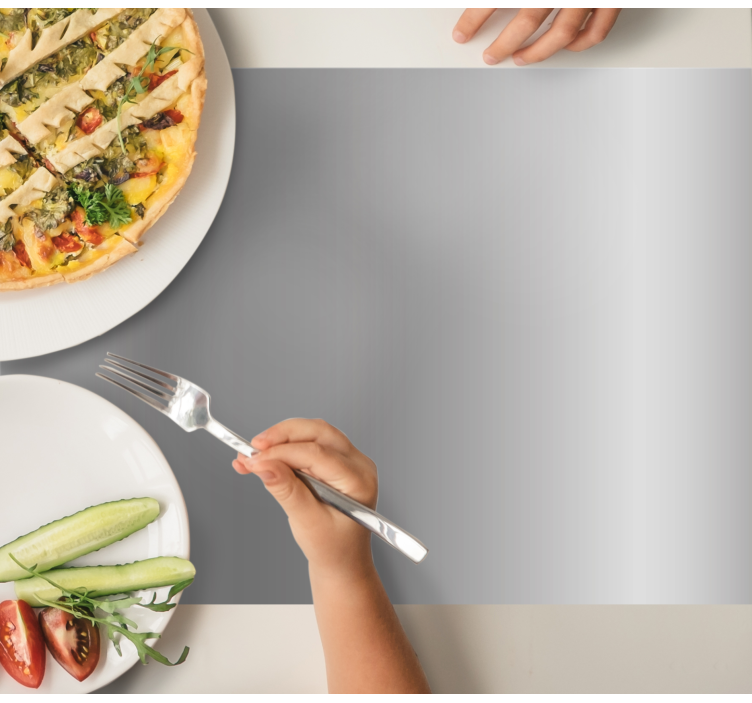 Modern placemat with elegant grey surface - TenStickers