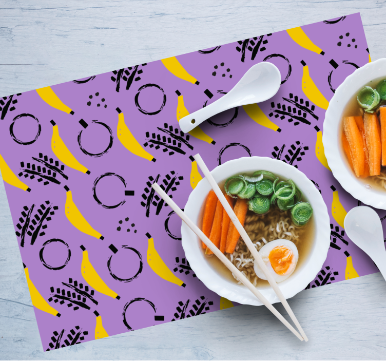 Original placemat banana pattern design - TenStickers