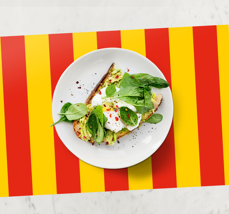 Original placemat bold striped design - TenStickers