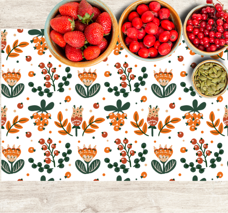 Original placemat botanical arrangement with foliage - TenStickers