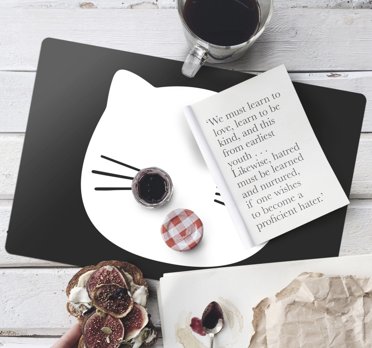 Original placemat cat face design - TenStickers