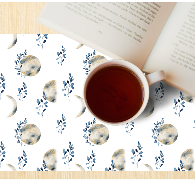Original placemat celestial moon designs - TenStickers