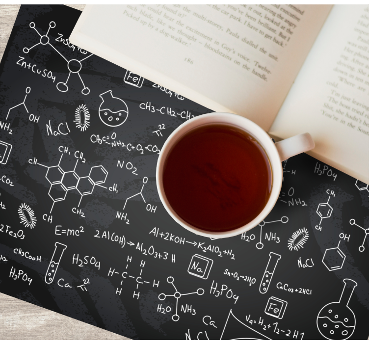 Original placemat chemical equation art print - TenStickers