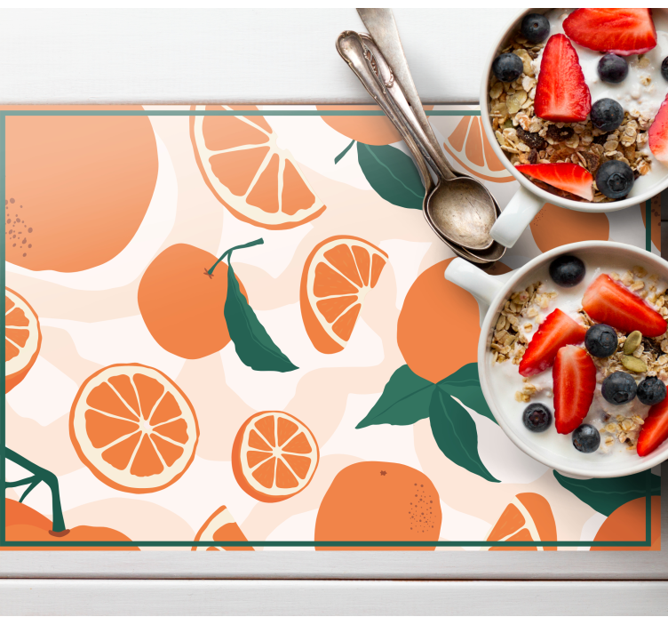 Original placemat citrus slice design - TenStickers