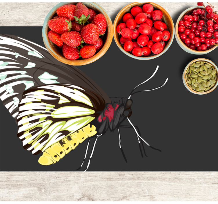 Original placemat colorful butterfly design - TenStickers