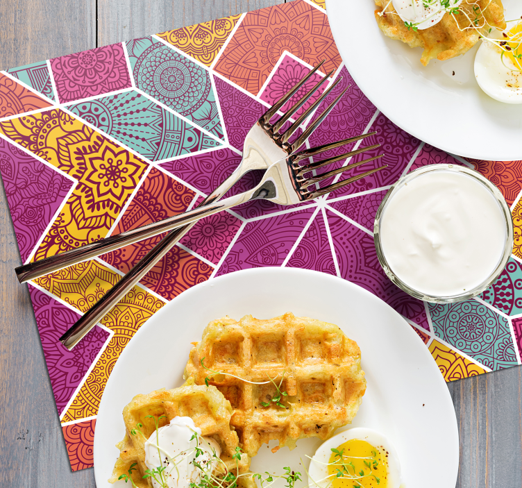 Original placemat colorful geometric design - TenStickers