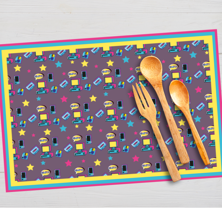 Original placemat colorful starry design - TenStickers