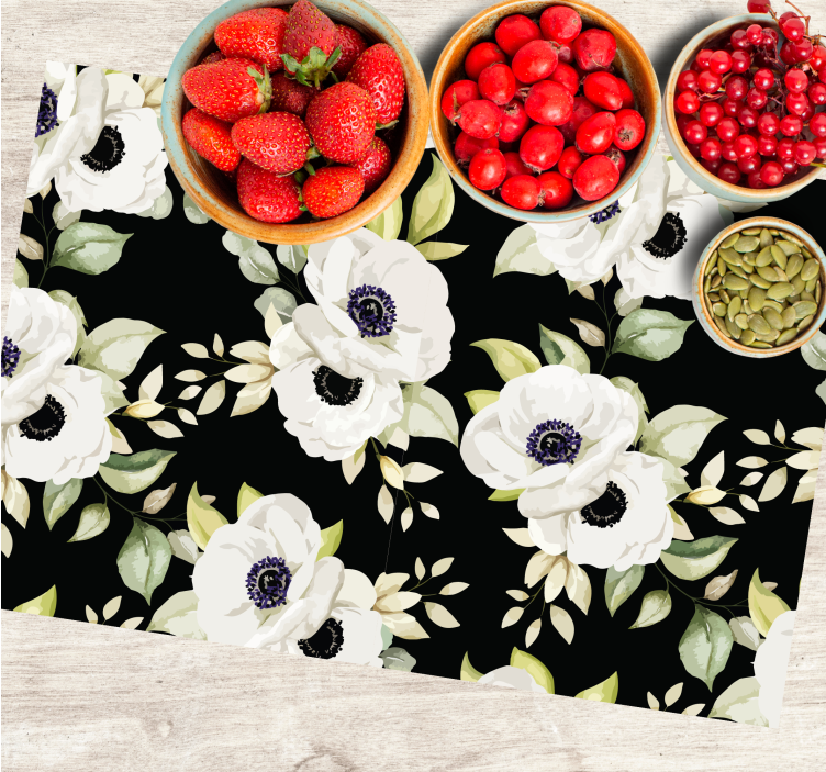 Original placemat floral design placemats - TenStickers