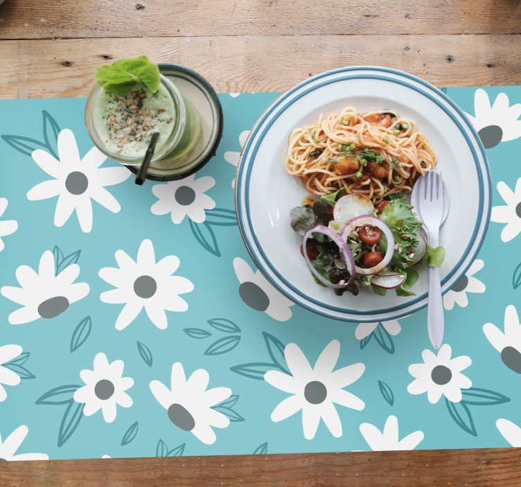 Original placemat floral print table cover - TenStickers