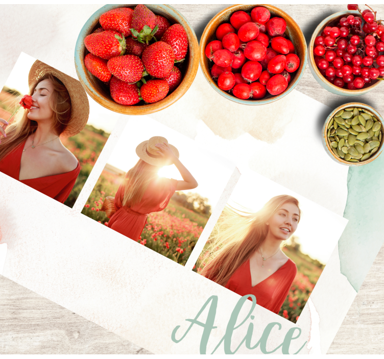 Original placemat for displaying photo memories - TenStickers