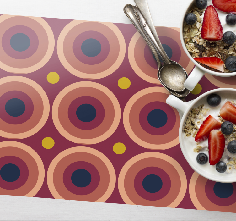 Original placemat geometric circular design - TenStickers