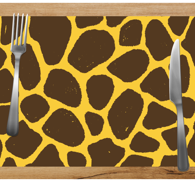 Original placemat giraffe print design - TenStickers
