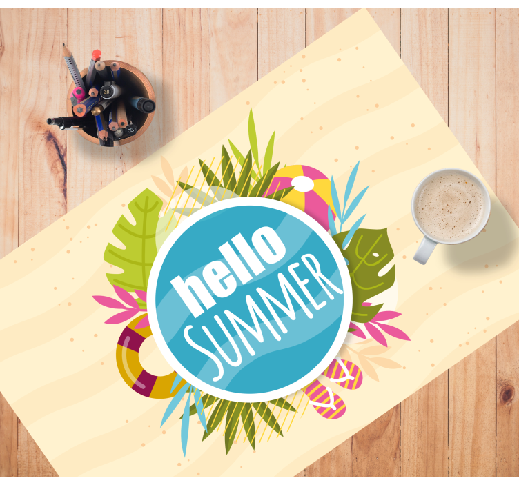 Original placemat hello summer mood - TenStickers