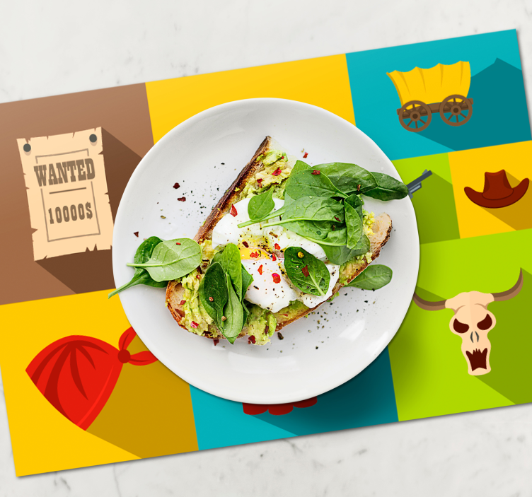 Original placemat in vibrant mexican style - TenStickers