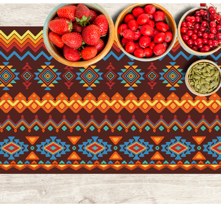 Original placemat lively geometric design - TenStickers