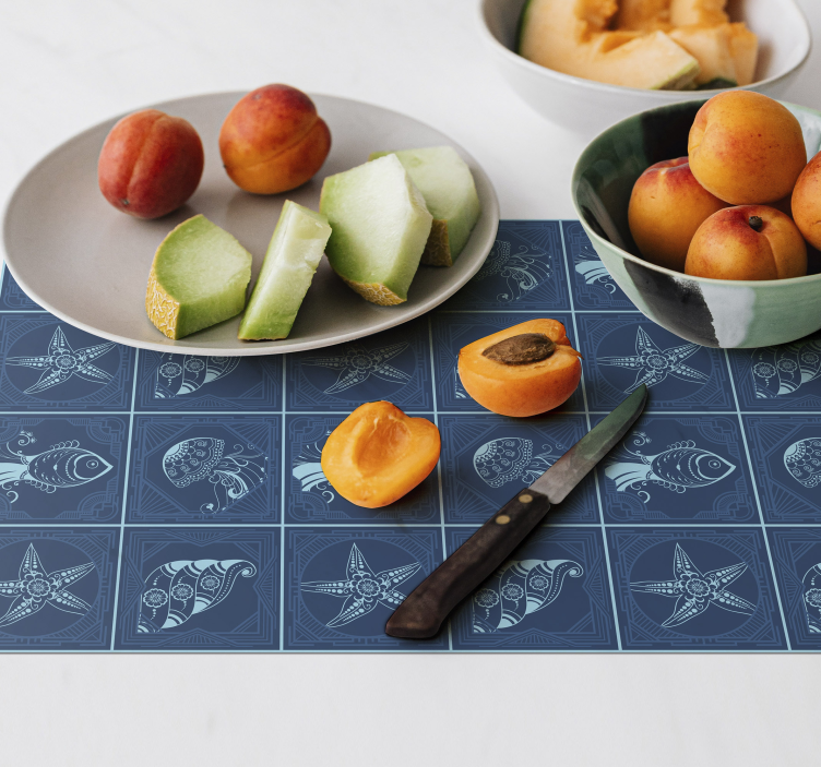 Original placemat nautical design pattern - TenStickers