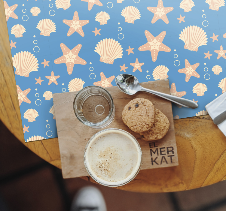 Original placemat nautical shell designs - TenStickers