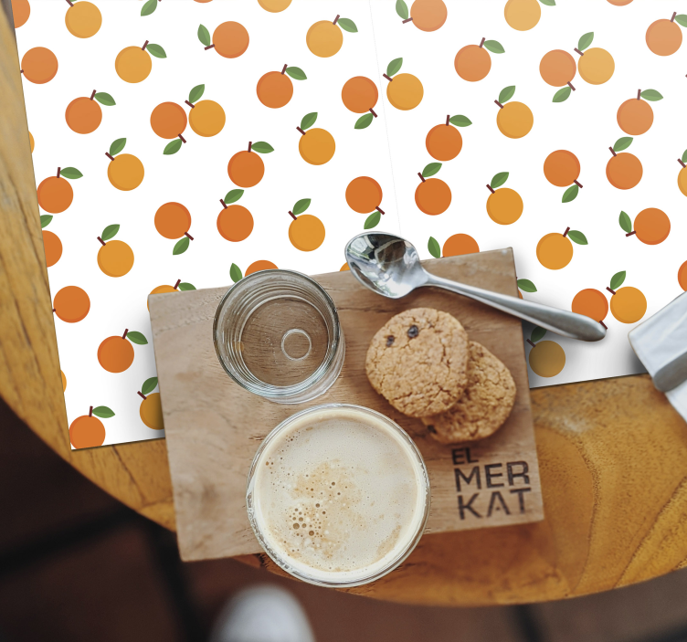 Original placemat orange fruit design - TenStickers