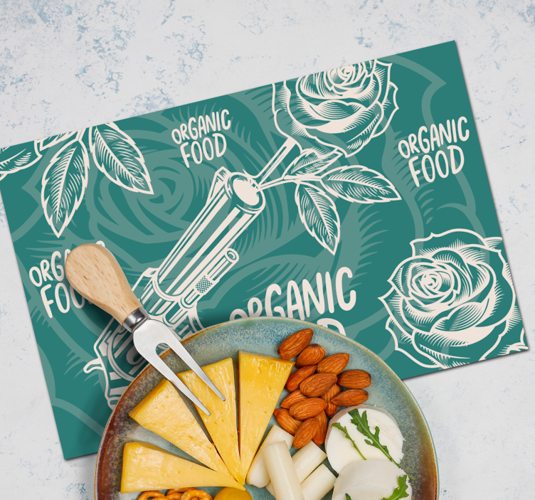 Original placemat revolver organic cuisine - TenStickers