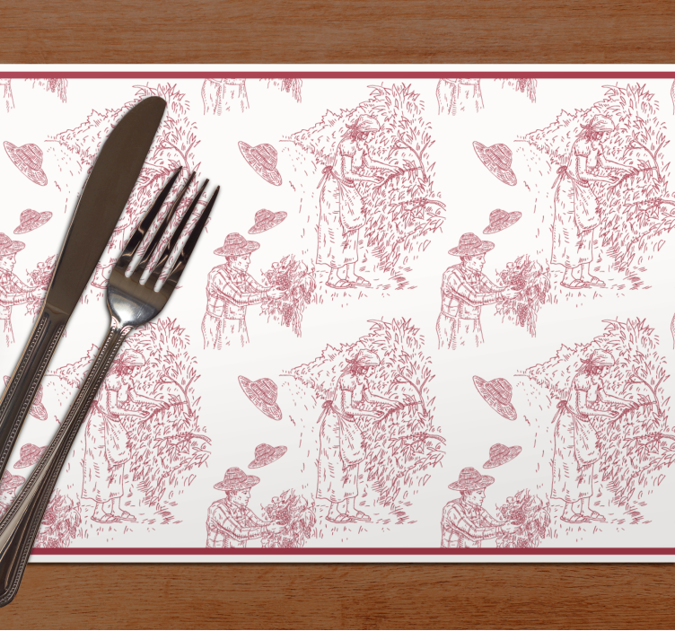 Original placemat rural harvest design - TenStickers