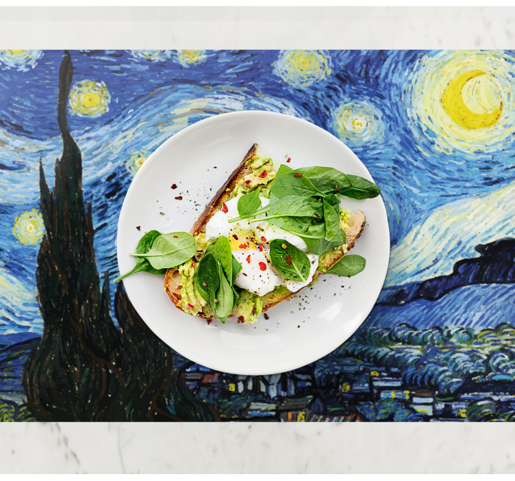 Original placemat starry night scene - TenStickers