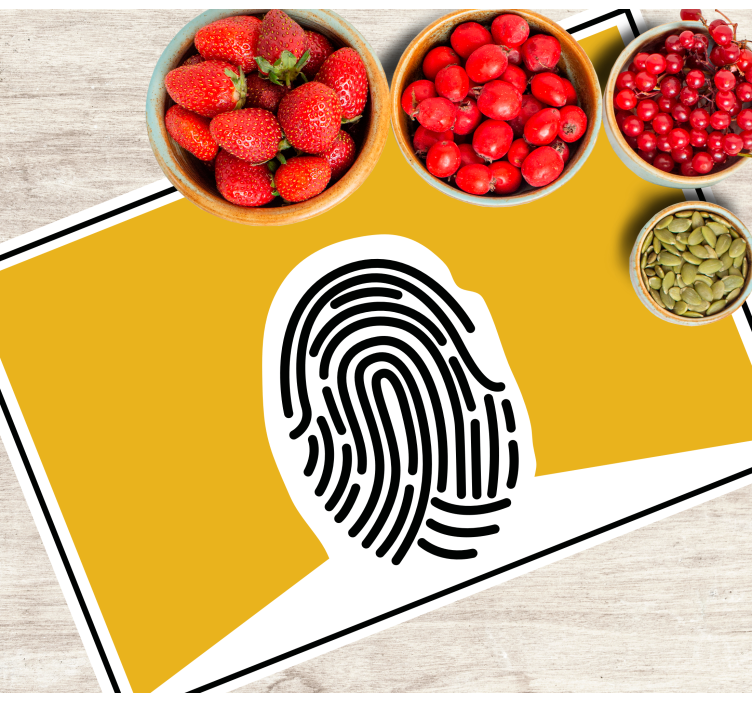 Original placemat with artistic fingerprint design - TenStickers