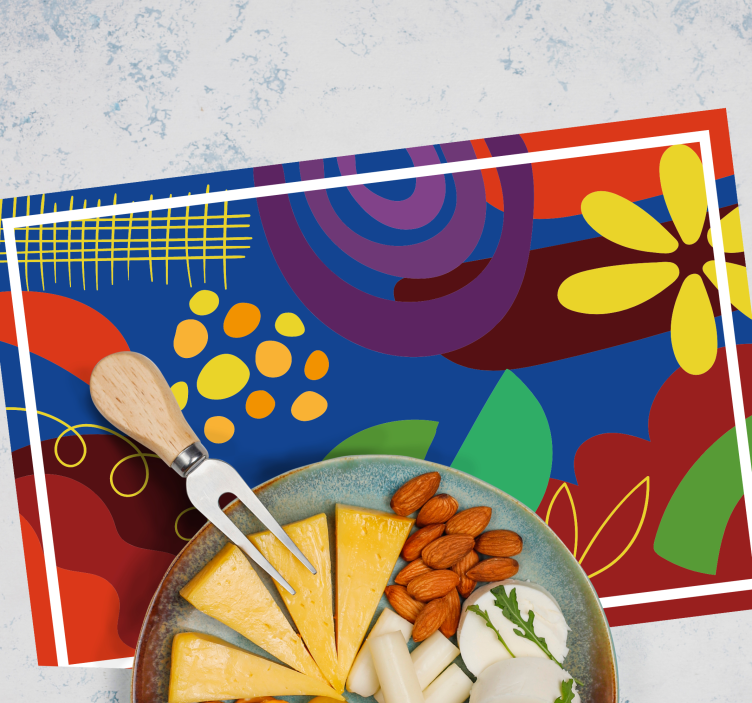 Original placemat with bold geometric designs - TenStickers