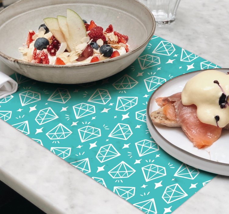 Original placemat with diamond pattern design - TenStickers