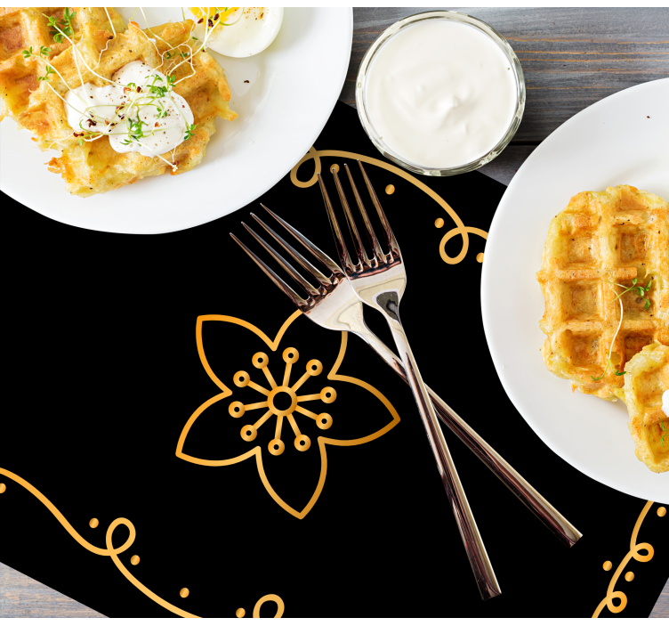 Original placemat with elegant botanical design - TenStickers