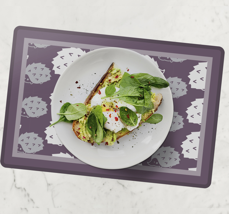 Original placemat with hedgehog texture surface - TenStickers