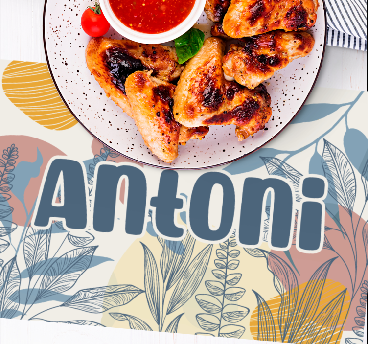 Original placemat with trendy name design - TenStickers