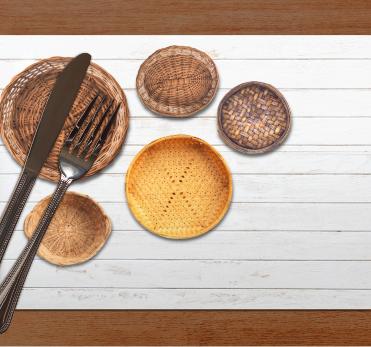 Original placemat woven basket collection - TenStickers