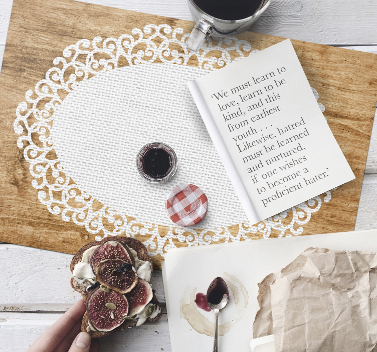 Paper doily placemats original table placemats - TenStickers