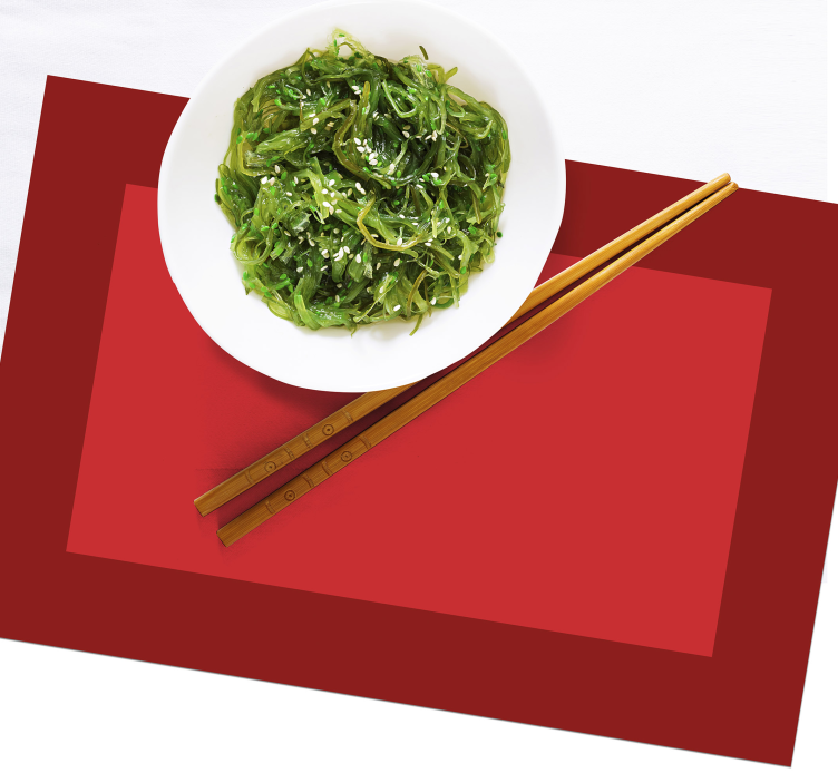 Placemat bold red background - TenStickers