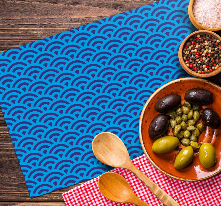 Placemat curved wave design - TenStickers