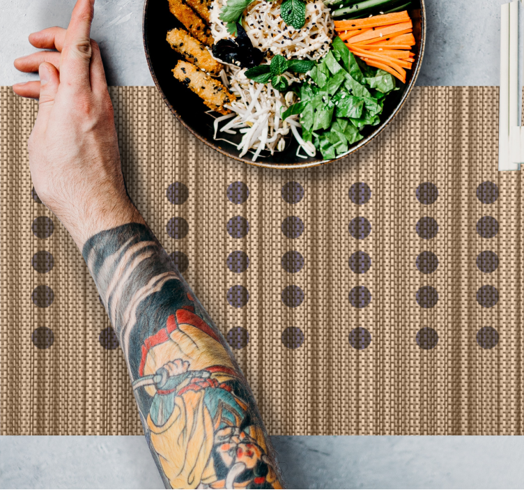 Placemat elegant brown surface - TenStickers