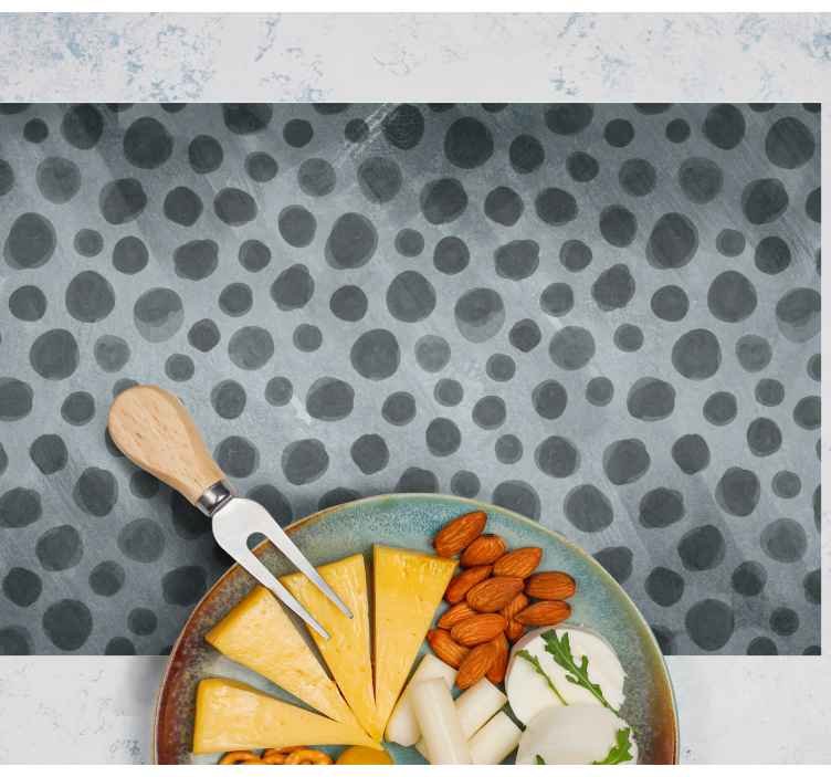 Placemat grey polka dot surface - TenStickers