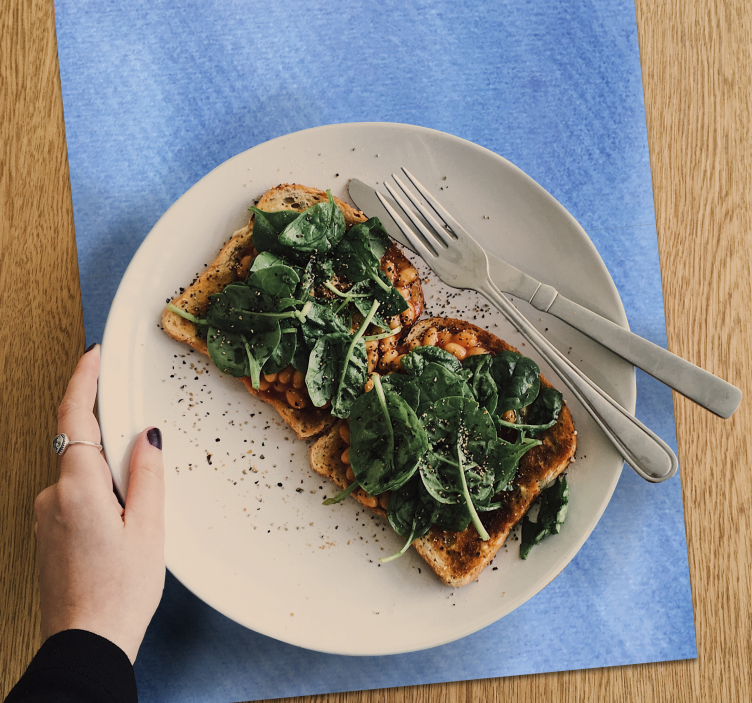 Placemat smooth blue surface - TenStickers