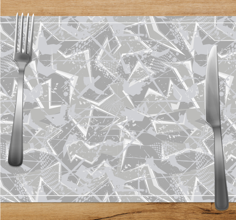 Placemat with abstract geometric shapes design - TenStickers