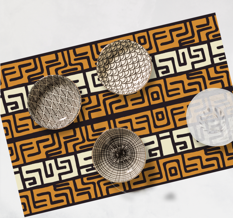 Placemat with abstract patterned surface - TenStickers