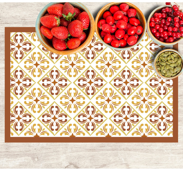 Placemat with elegant geometric design - TenStickers
