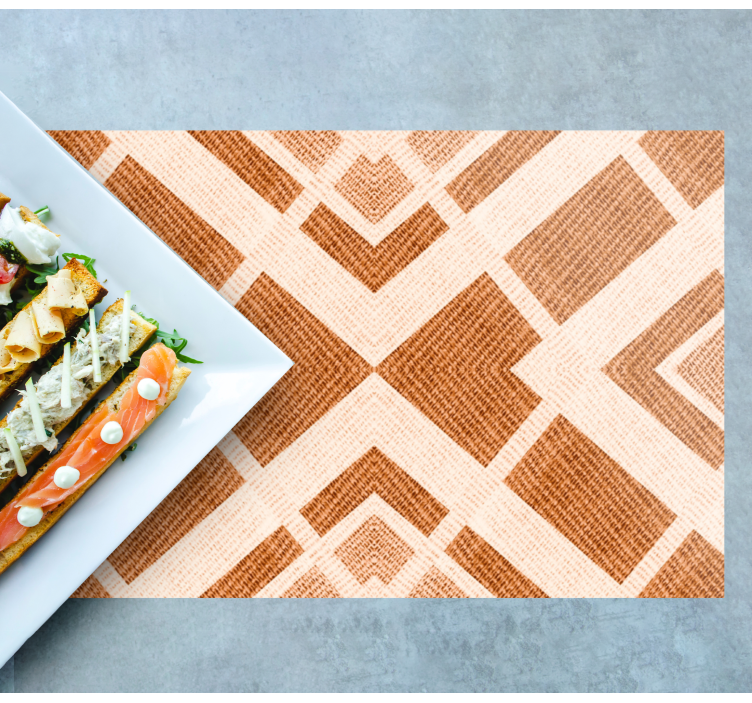 Placemat with geometric textured surface - TenStickers