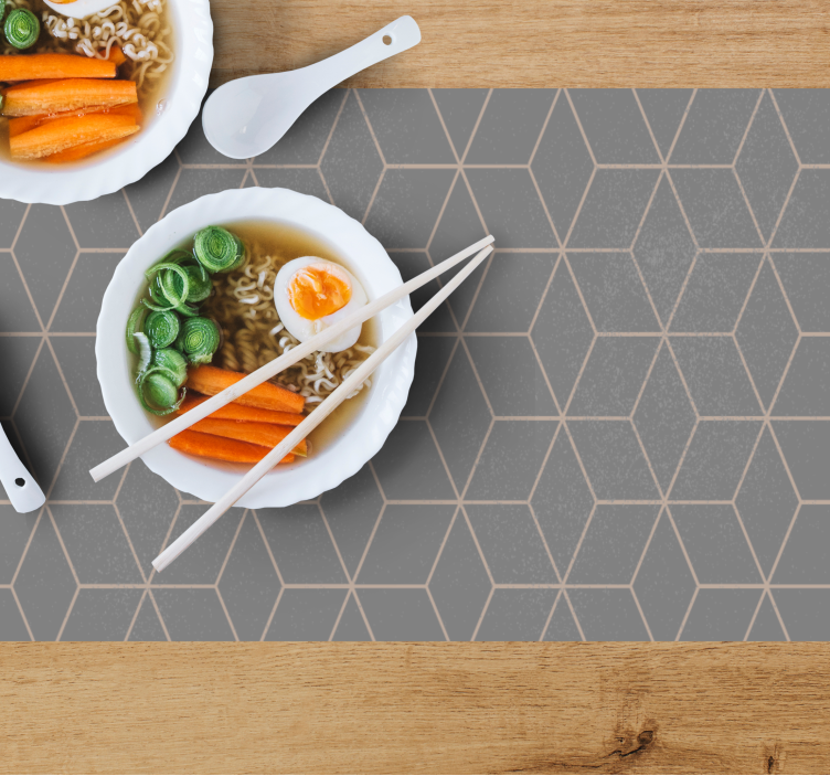 Placemat with hexagonal pattern surface - TenStickers