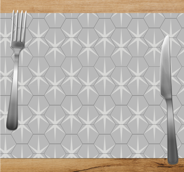 Placemat with hexagonal star design - TenStickers