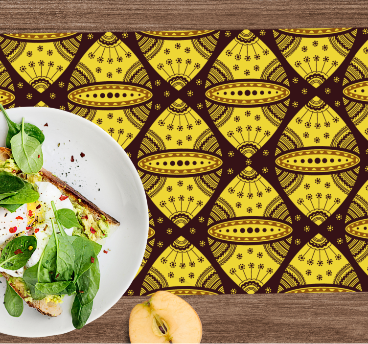 Placemat with intricate geometric design - TenStickers